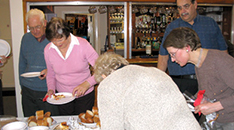 Volunteers at the annual volunteer buffet